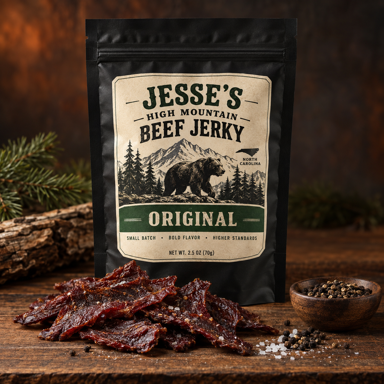 Original beef jerky package